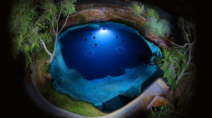 Blue Hole in Santa Rosa